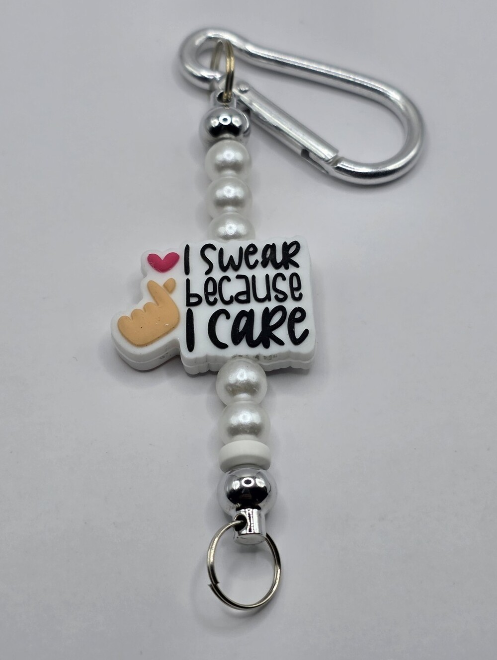 I Swear Because I Care Keychain/Bag Charm